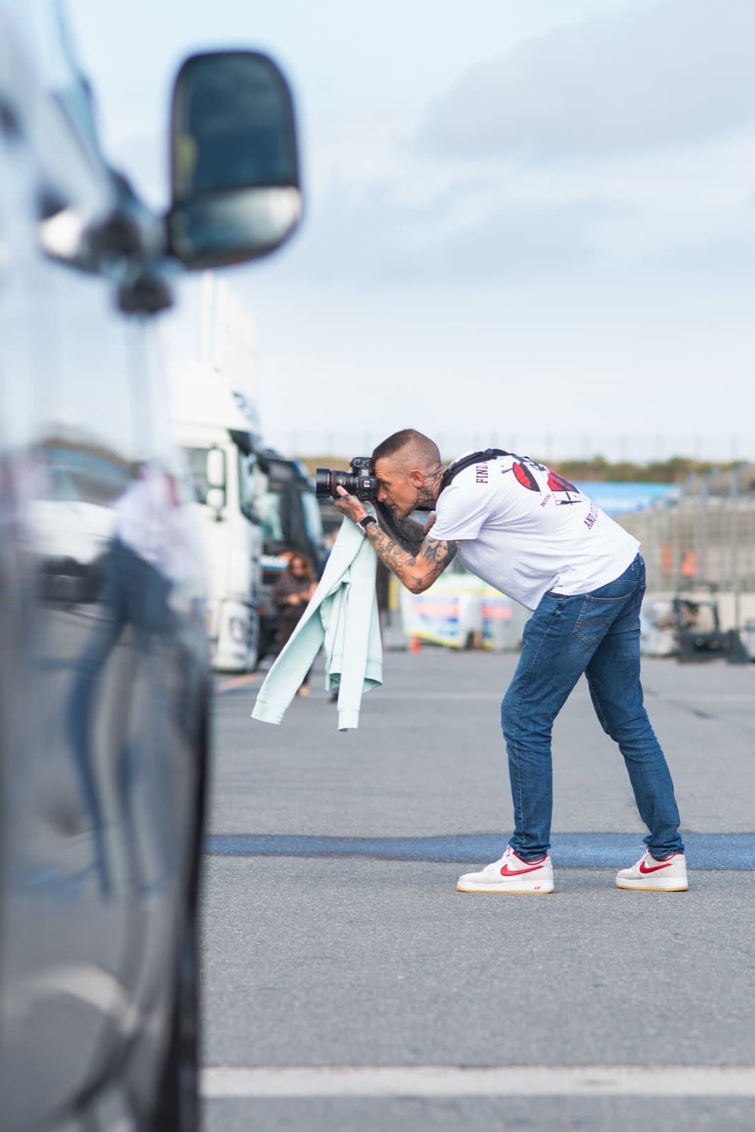 Daniel Boberg fotografiert im Fahrerlager des Circuit Zandvoort